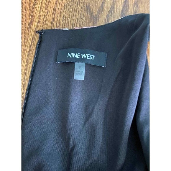 Nine West Dress Black Floral Embroidered Paisley Whimsigoth Fairy Witch Size 8 - Picture 10 of 10